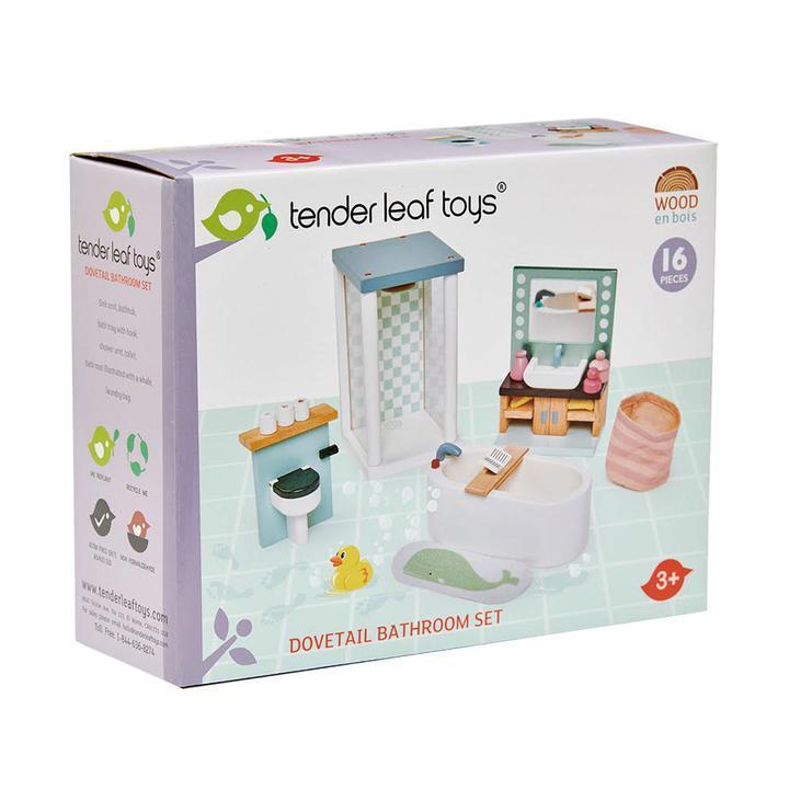 Tender Leaf Toys Dovetail Doll House Bathroom Furniture-TENDER LEAF TOYS-Little Giant Kidz