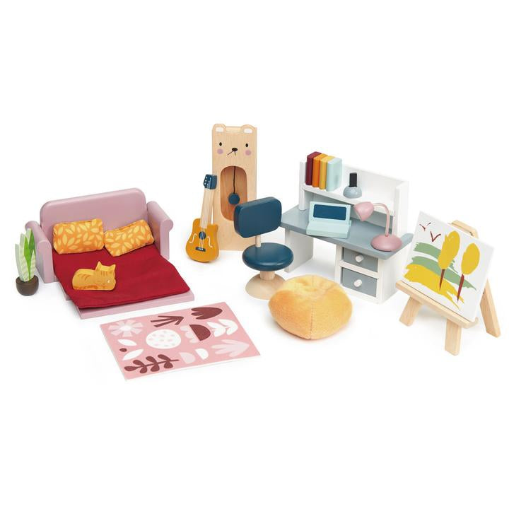 Tender Leaf Toys Dovetail Doll House Study Furniture-TENDER LEAF TOYS-Little Giant Kidz