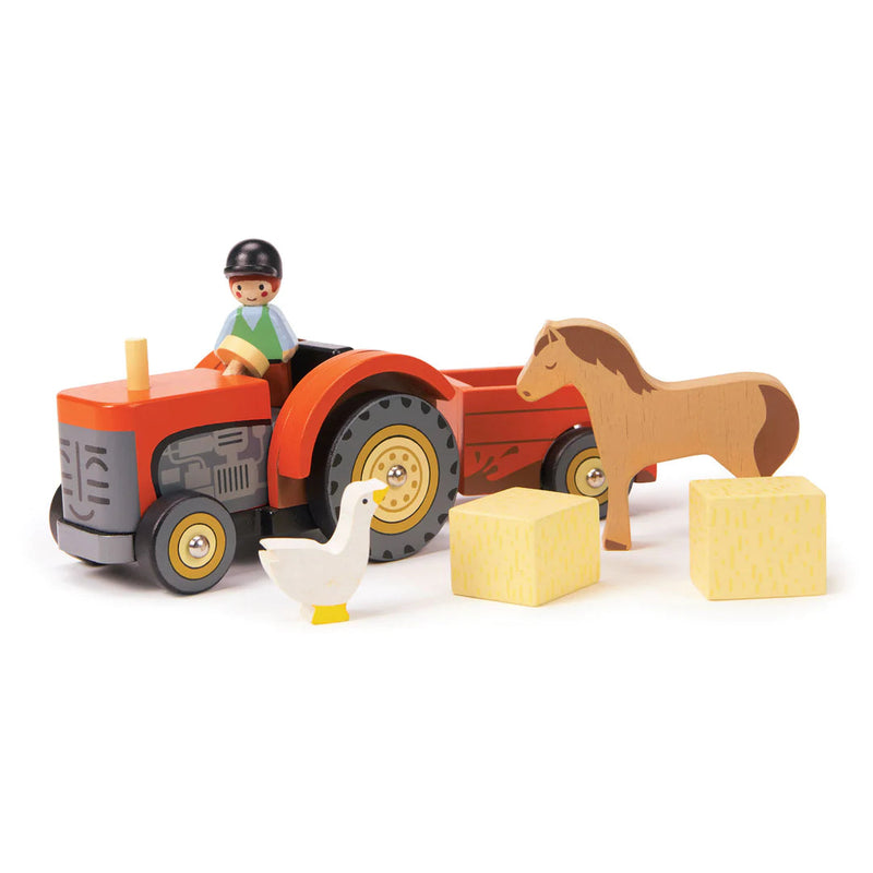 Tender Leaf Toys Farmyard Tractor-TENDER LEAF TOYS-Little Giant Kidz