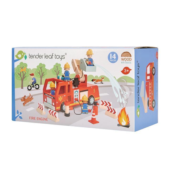 Tender Leaf Toys Fire Engine-TENDER LEAF TOYS-Little Giant Kidz