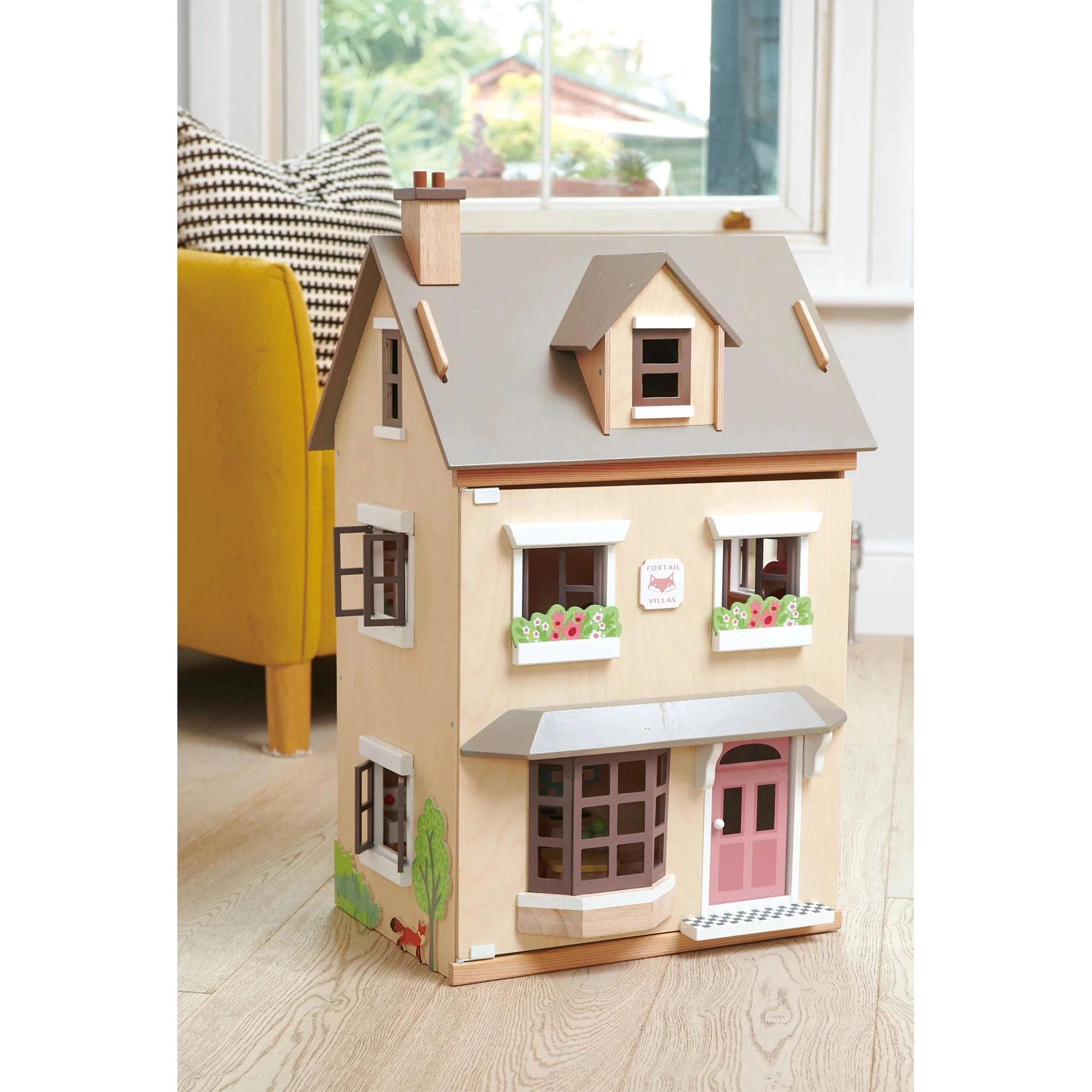 Tender Leaf Toys Foxtail Villa (Tan)-TENDER LEAF TOYS-Little Giant Kidz