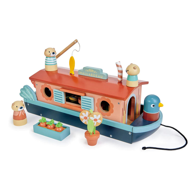 Tender Leaf Toys Little Otter Canal Boat-TENDER LEAF TOYS-Little Giant Kidz
