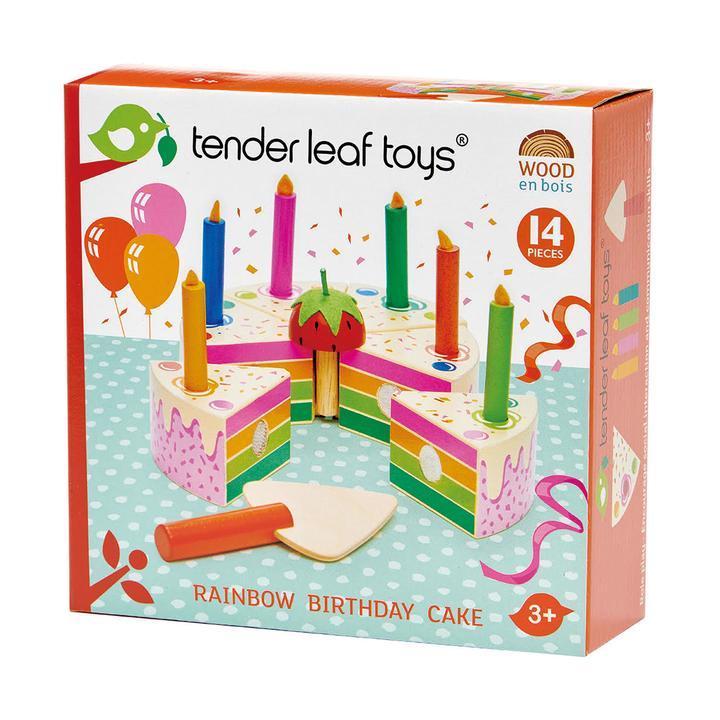 Tender Leaf Toys Rainbow Birthday Cake-TENDER LEAF TOYS-Little Giant Kidz