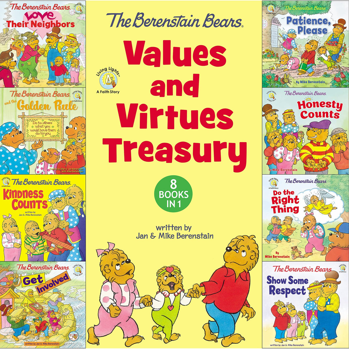 The Berenstain Bears Values and Virtues Treasury: 8 Books in 1 (Hardcover Book)-HARPER COLLINS PUBLISHERS-Little Giant Kidz