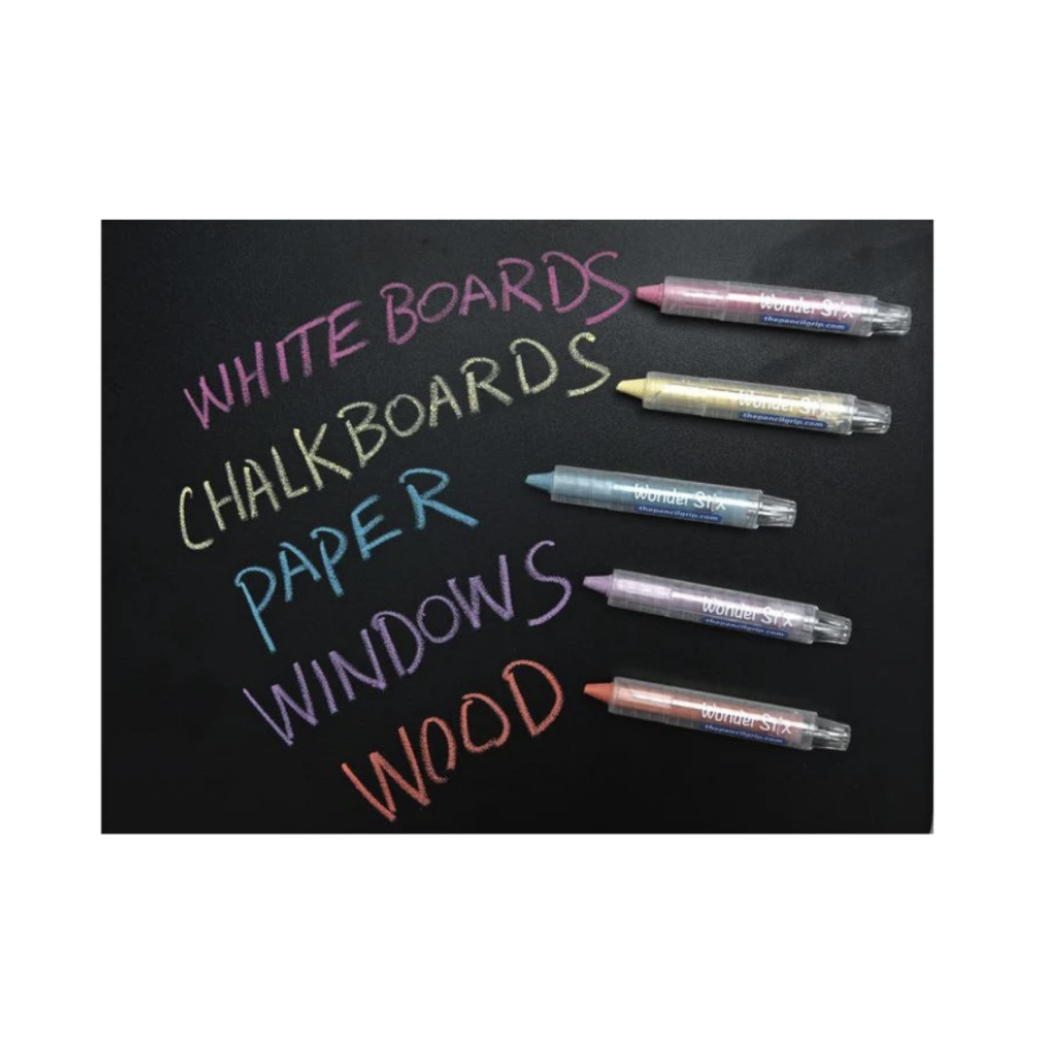 The Pencil Grip Black Board Playmat Kit with Wonder Stix (Large) - 12" x 17"-THE PENCIL GRIP-Little Giant Kidz