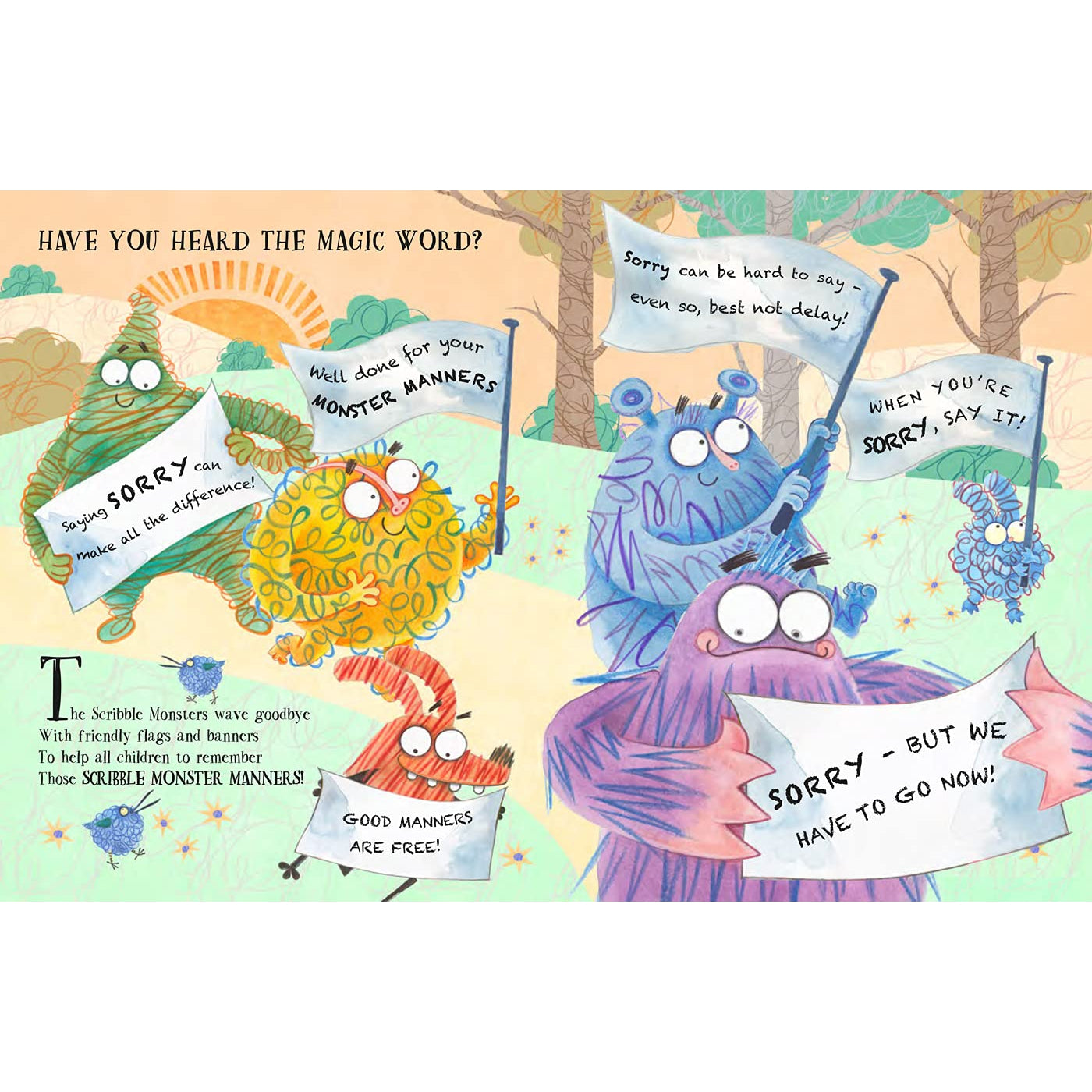 The Scribble Monsters! Say Sorry! (Paperback Book)-Scribblers - Salariya Book Company-Little Giant Kidz