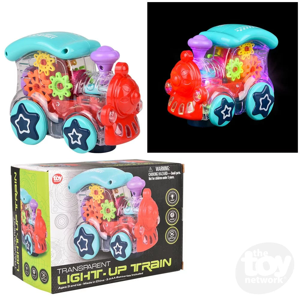 The Toy Network 6.75" Light-Up Transparent Train-The Toy Network-Little Giant Kidz