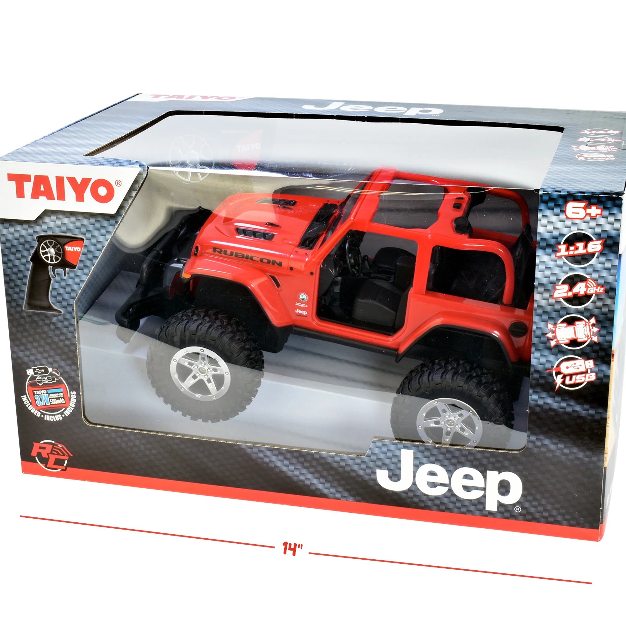 Thin Air Brands Taiyo RC Jeep Rubicon Big 1 16 Scale