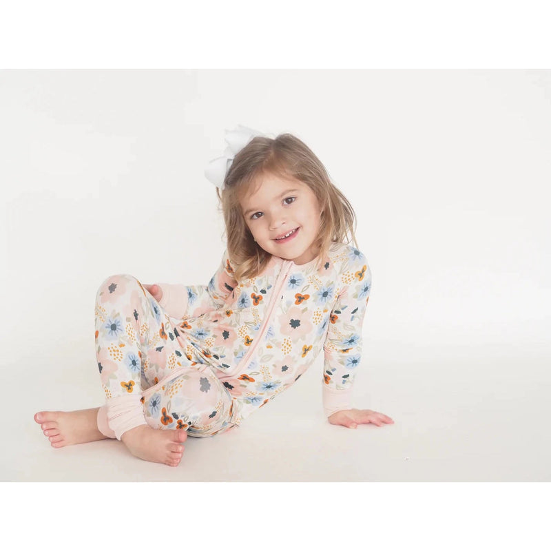 Toast & Jams Blakely Floral Zippy Coverall-Cypress Row-Little Giant Kidz