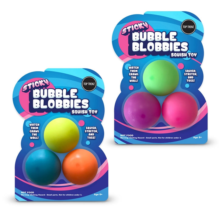Top Trenz Sticky Blobbies Bubbles (Assorted Colors) Little Giant Kidz