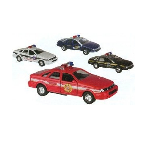 Toysmith Die-Cast Pull Back Patrol Cars - Assorted Styles-TOYSMITH-Little Giant Kidz