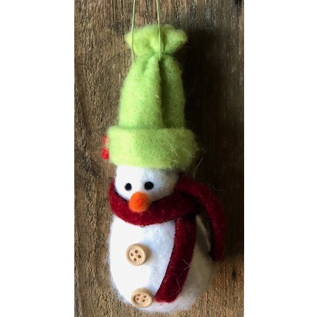 Trade Cie 6" Felt Snowman Ornament-TRADE CIE, LLC-Little Giant Kidz
