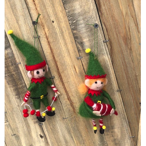 Trade Cie Elf Ornaments Assorted-TRADE CIE, LLC-Little Giant Kidz
