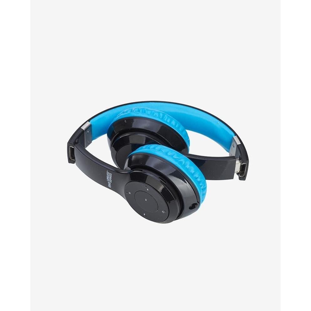 Trend Tech Brands Bluetooth Stereo Headphones - Black/Blue-Trend Tech Brands-Little Giant Kidz