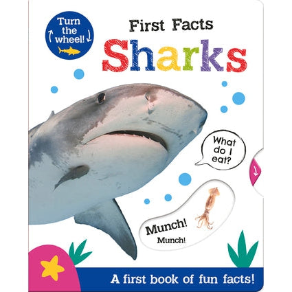 Turn the Wheel: First Facts Sharks (Board Book)-Independent Publishers Group-Little Giant Kidz