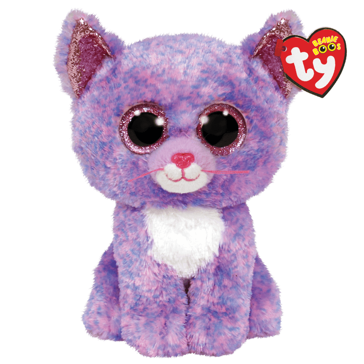Ty Beanie Boos Collection Cassidy Lavender Cat - 6"-TY Inc-Little Giant Kidz