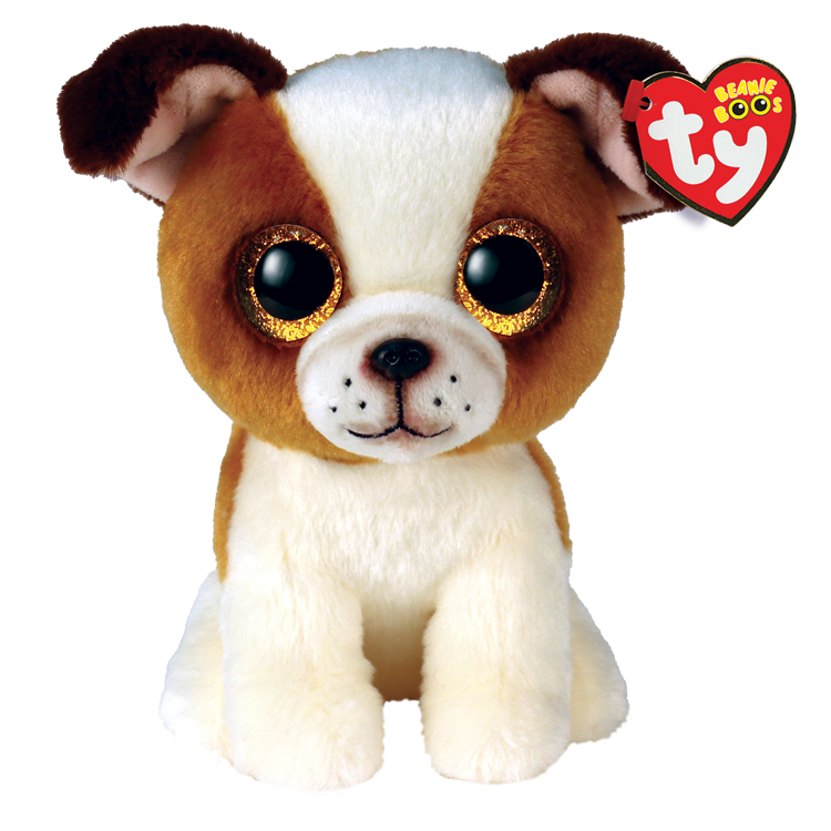 Ty Beanie Boos Collection - Hugo Brown & White Dog - 6"-TY Inc-Little Giant Kidz