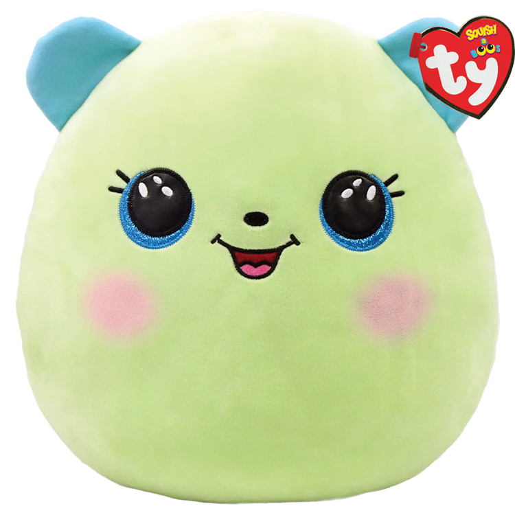 Ty Beanie Squish-A-Boos Collection - Clover Green Bear - 14"-TY Inc-Little Giant Kidz