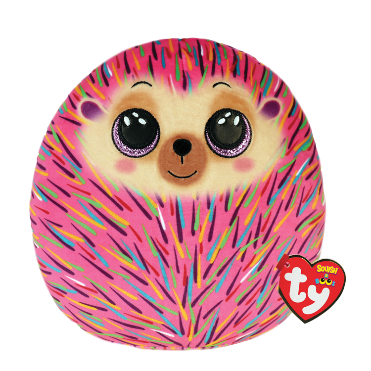 Ty Beanie Squish-A-Boos Collection - HIldee Multicolored Hedgehog Medium - 10"-TY Inc-Little Giant Kidz