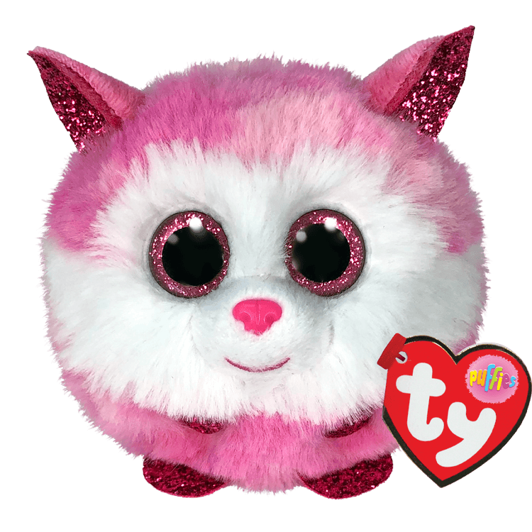 Ty Puffies Collection - Princess Pink Husky - 4"-TY Inc-Little Giant Kidz