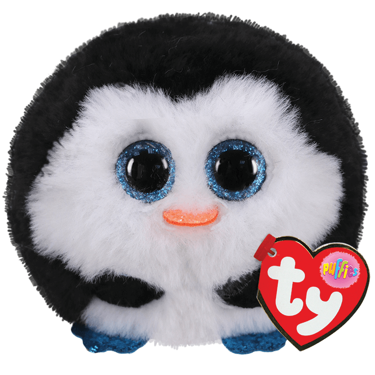 Ty Puffies Collection - Waddles Black & White Penguin - 4"-TY Inc-Little Giant Kidz