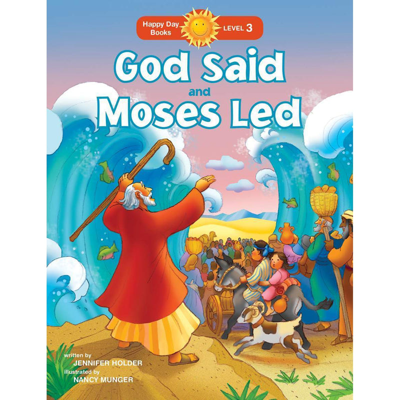 Tyndale Books: Happy Day Books Level 3 - God Said and Moses Led (Paperback Book)-Tyndale Books-Little Giant Kidz