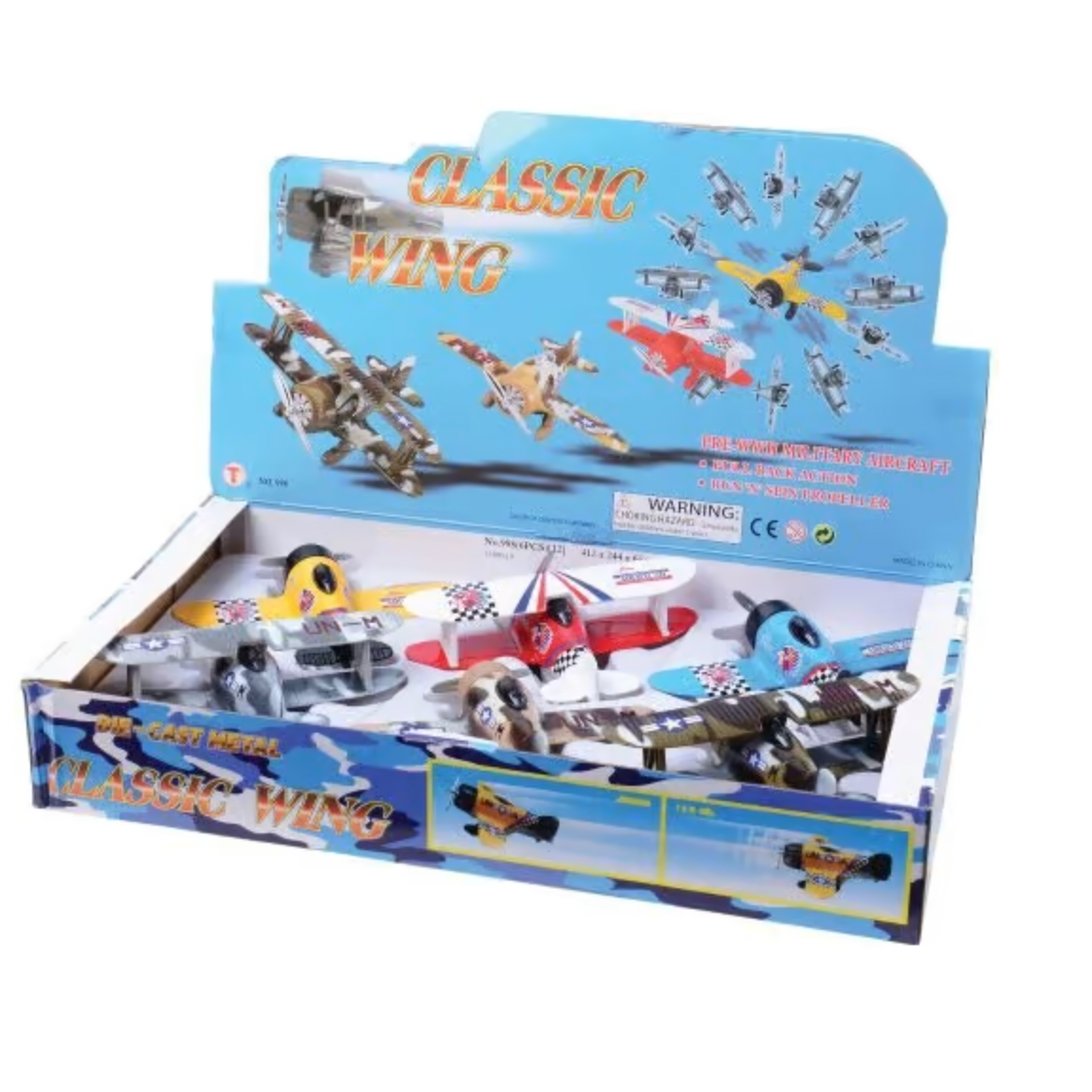 U.S. Toy Die-Cast Pre-WWII Military Aircraft (Assorted Styles)-U.S. TOY-Little Giant Kidz