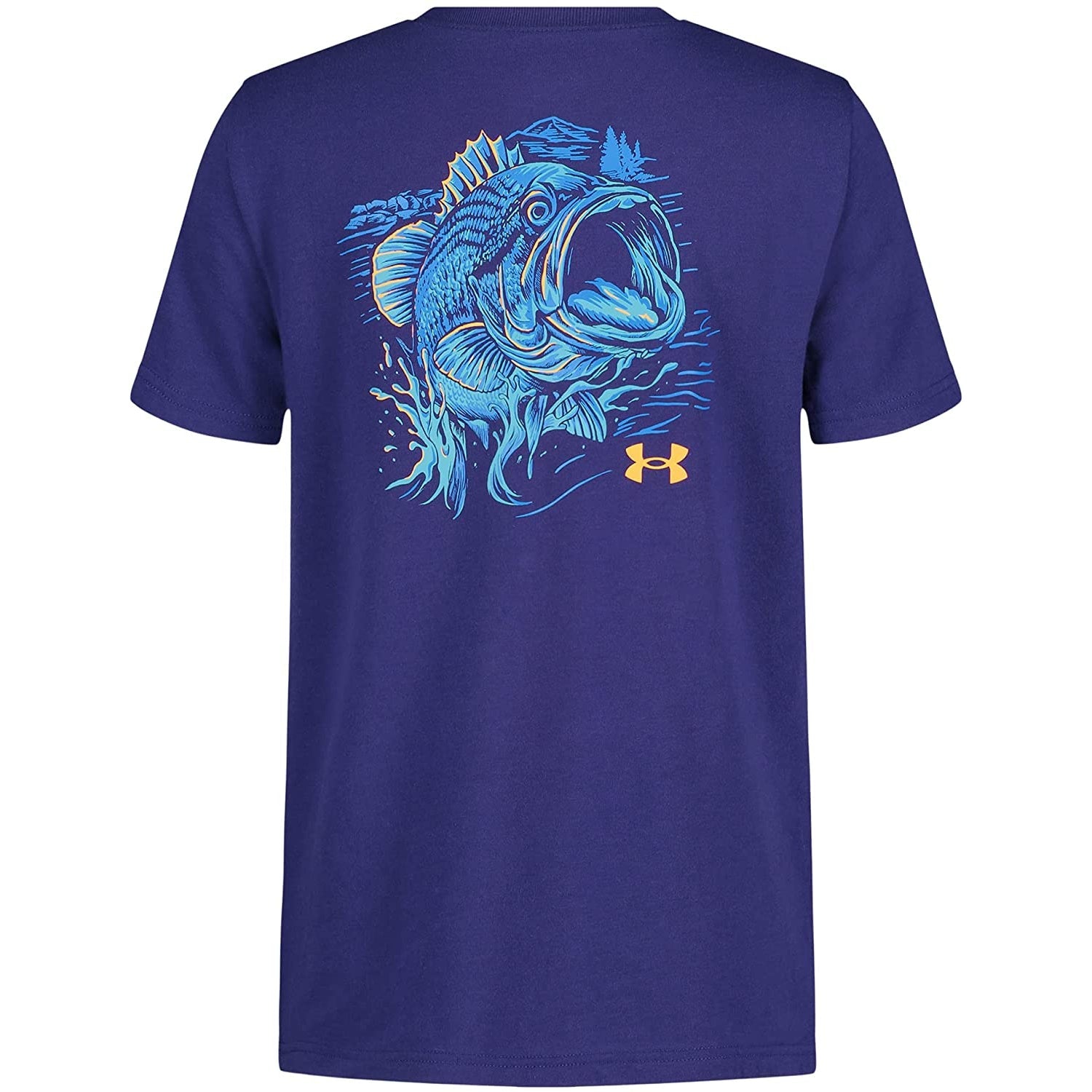 Under Armour Bass Catch Short Sleeve - Sonar Blue-UNDER ARMOUR-Little Giant Kidz