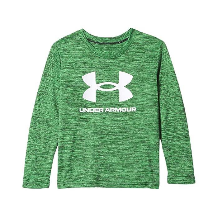 Under Armour Big Symbol Twist Long Sleeve - Laser Green-UNDER ARMOUR-Little Giant Kidz