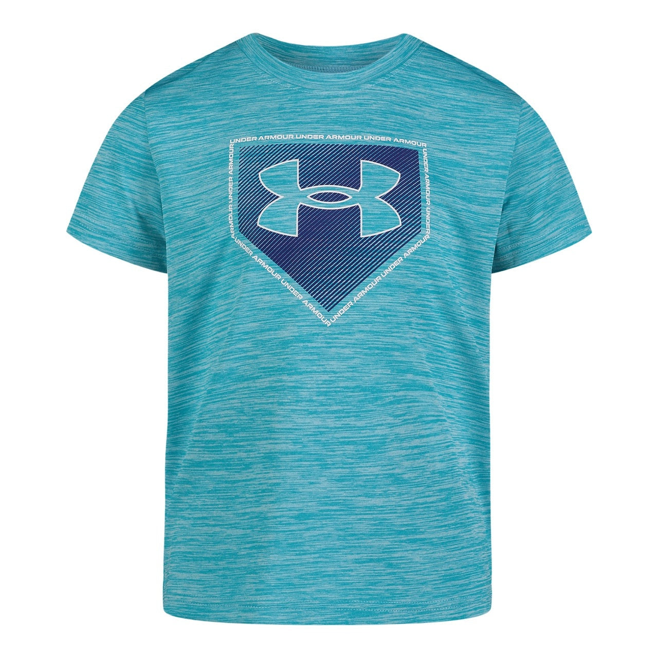 Under Armour Boys' UA Elite Plate Short Sleeve - Blue Surf-UNDER ARMOUR-Little Giant Kidz