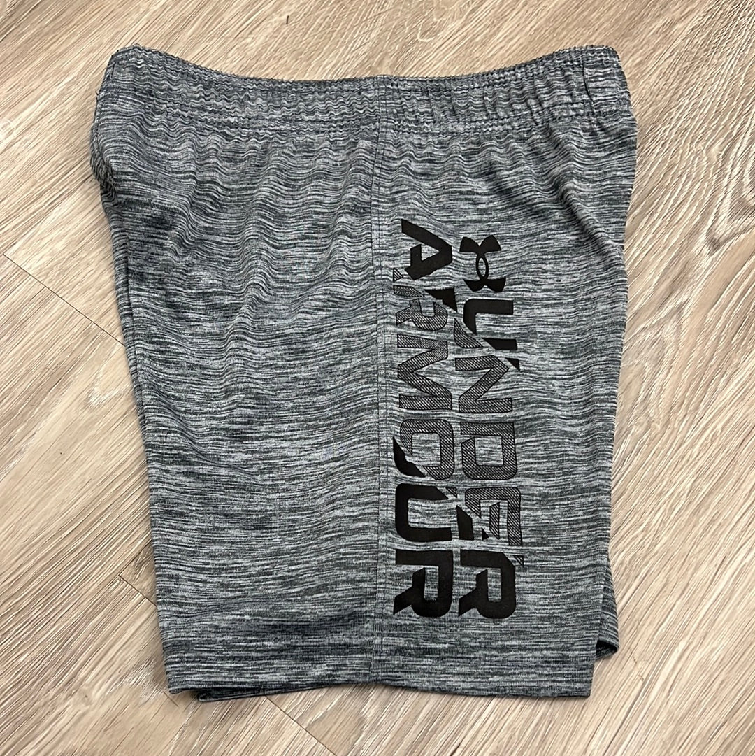 Under Armour Boy's UA Prototype Wordmark Short - Pitch Gray-UNDER ARMOUR-Little Giant Kidz