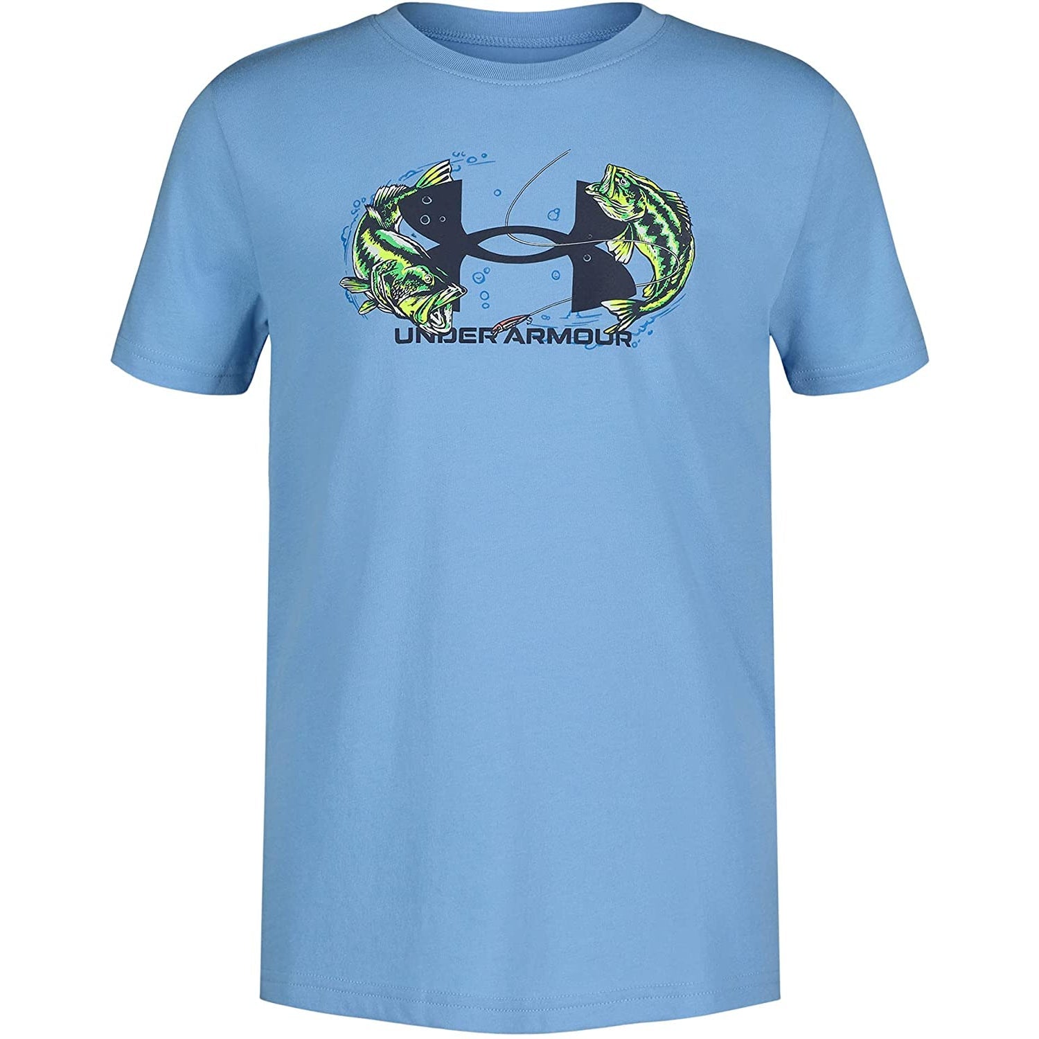 Under Armour Double Bass Icon Short Sleeve - Carolina Blue-UNDER ARMOUR-Little Giant Kidz