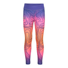 Under Armour Girl's Ombre Swirl Logo Leggings - Afterglow-UNDER ARMOUR-Little Giant Kidz