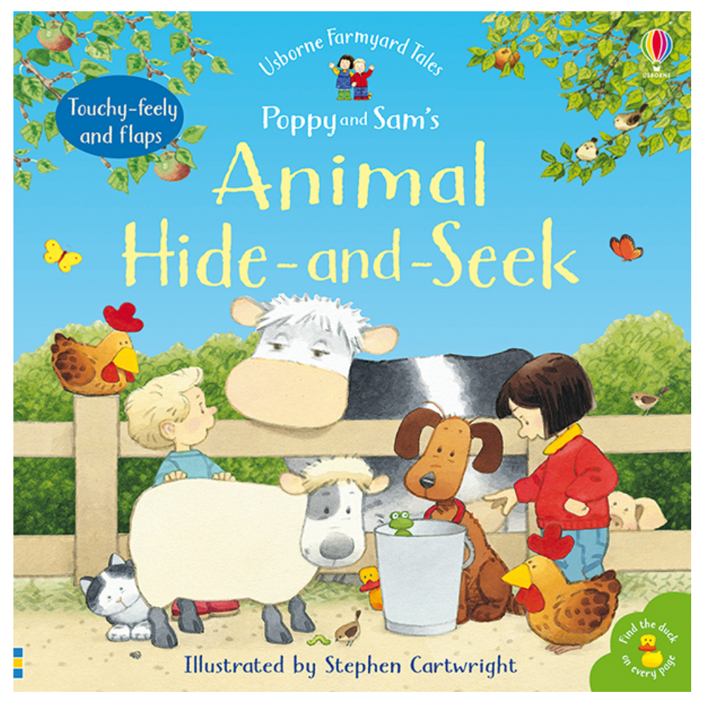 Usborne Books: Poppy and Sam's Animal Hide-and-Seek (Board Book)-EDC-USBORNE-Little Giant Kidz