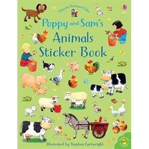 Usborne Books: Poppy and Sam's Animal Sticker Book (Paperback Book)-EDC-USBORNE-Little Giant Kidz