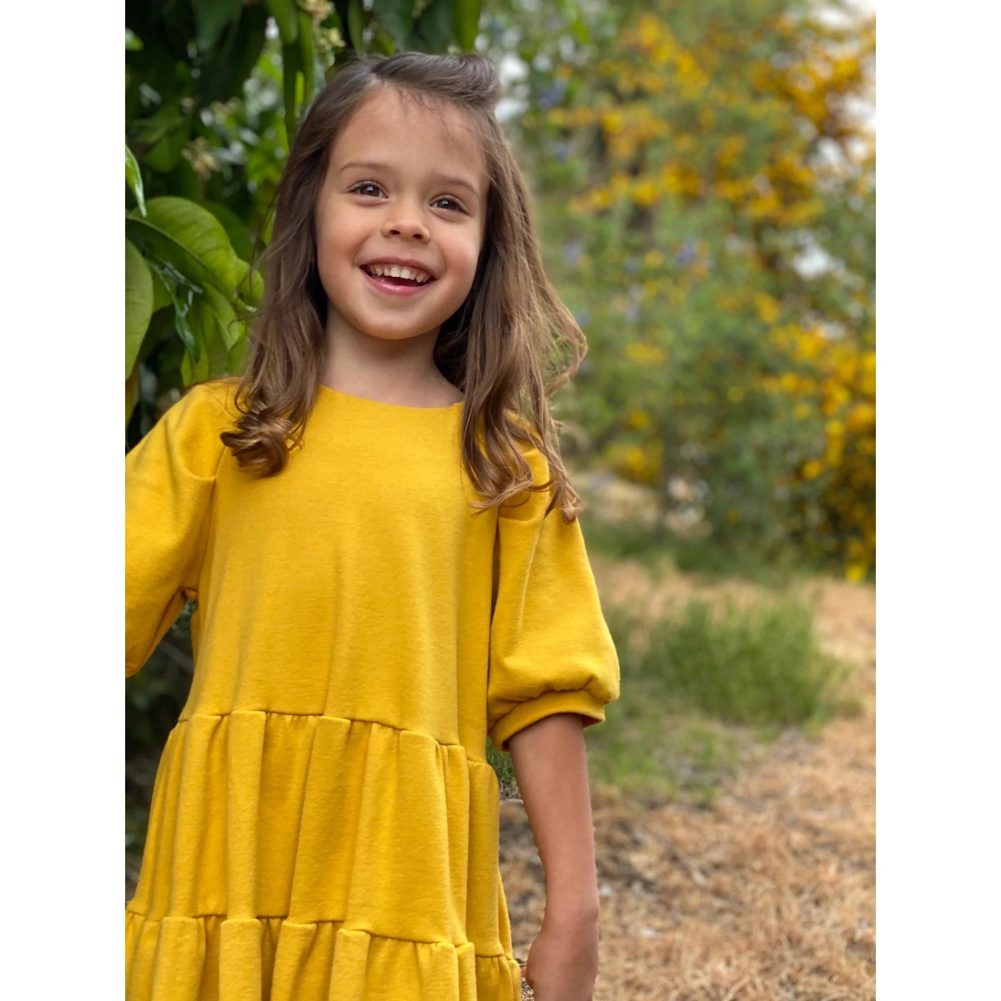 Vignette Gold Alice Dress-VIGNETTE-Little Giant Kidz