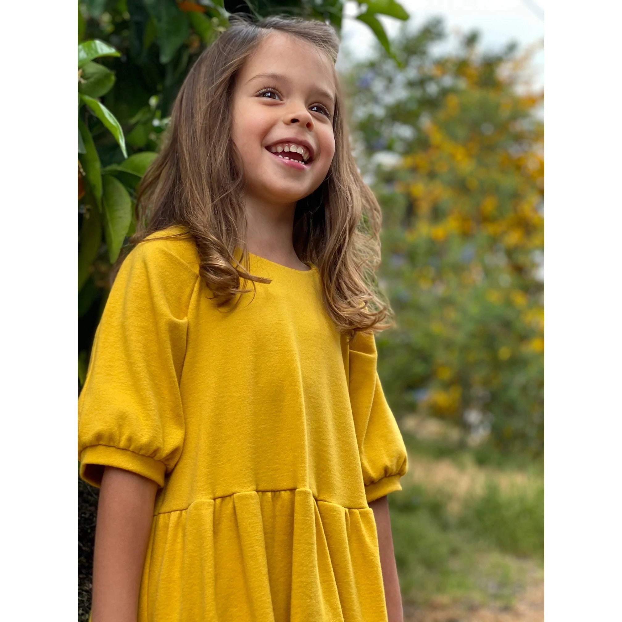 Vignette Gold Alice Dress-VIGNETTE-Little Giant Kidz