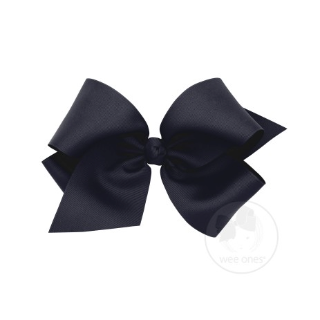 Wee Ones Colossal Classic Grosgrain Hair Bow on a French Clip (Knot Wrap)-WEE ONES-Little Giant Kidz
