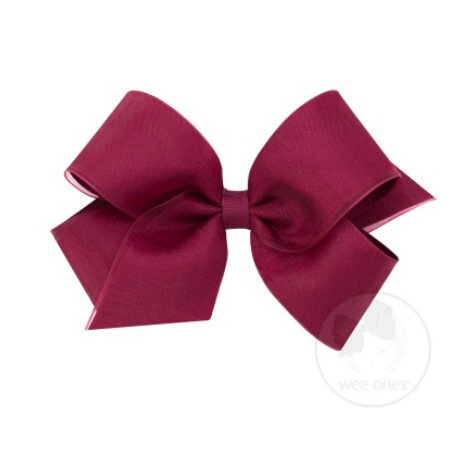 Wee Ones Extra Small Organza Overlay Bow-WEE ONES-Little Giant Kidz