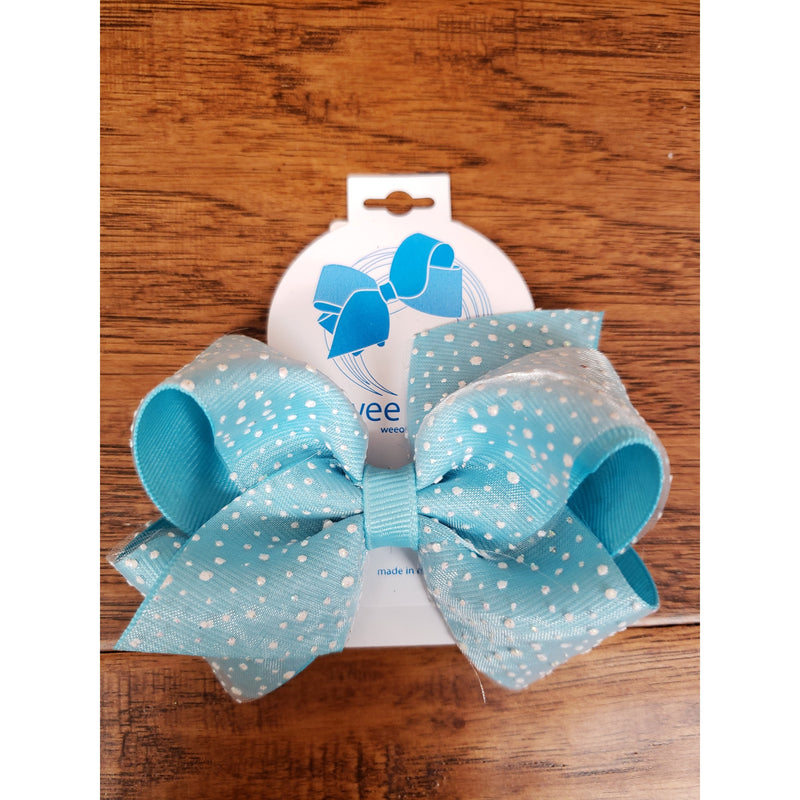 Wee Ones Grosgrain/Sparkle Small Bow-WEE ONES-Little Giant Kidz