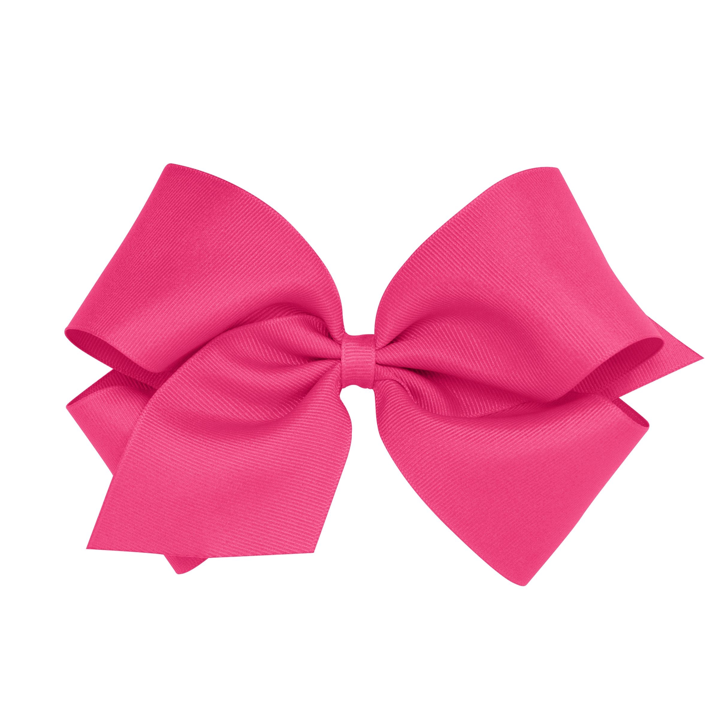 Wee Ones King Solid Grosgrain Bow (Plain Wrap)-WEE ONES-Little Giant Kidz