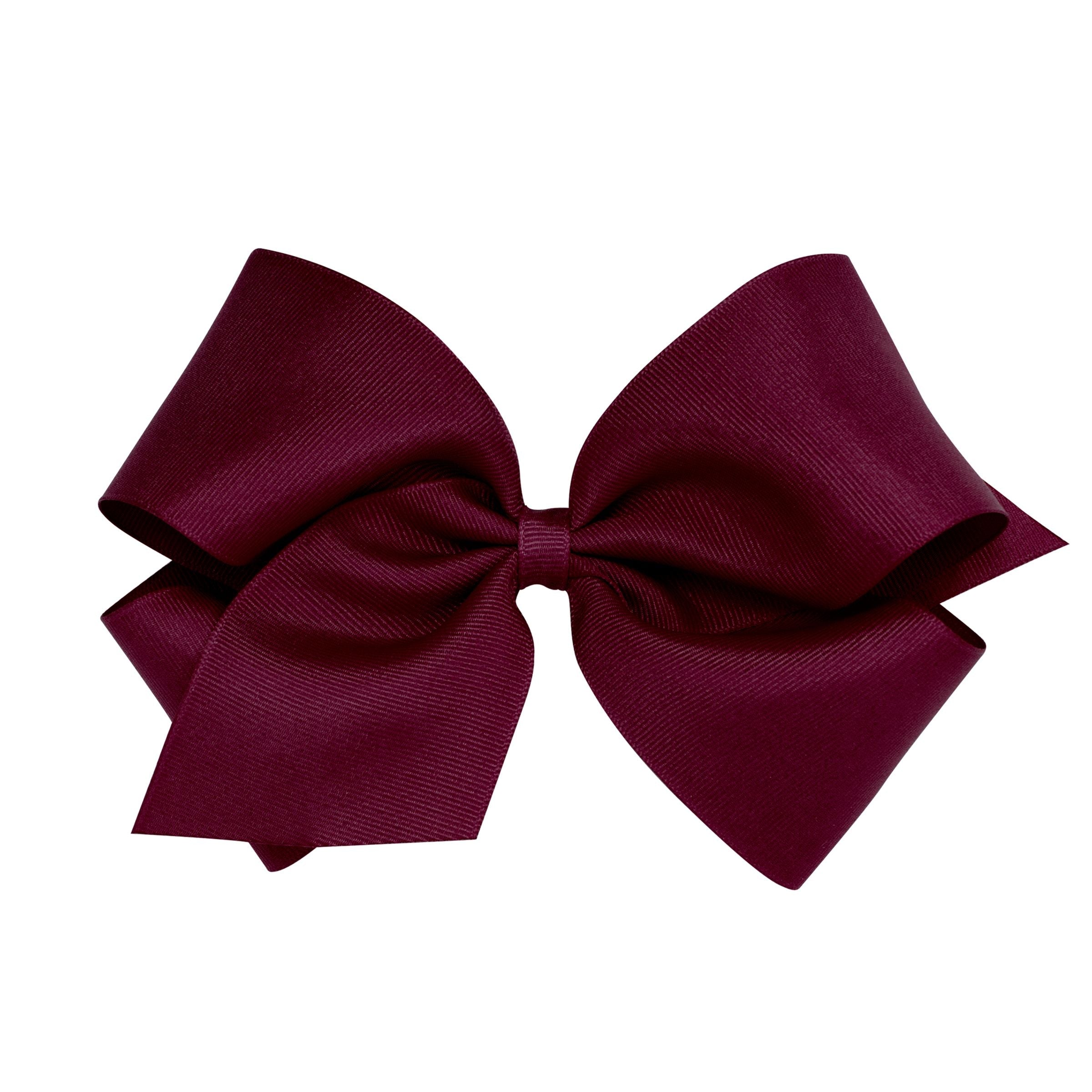 Wee Ones King Solid Grosgrain Bow (Plain Wrap)-WEE ONES-Little Giant Kidz