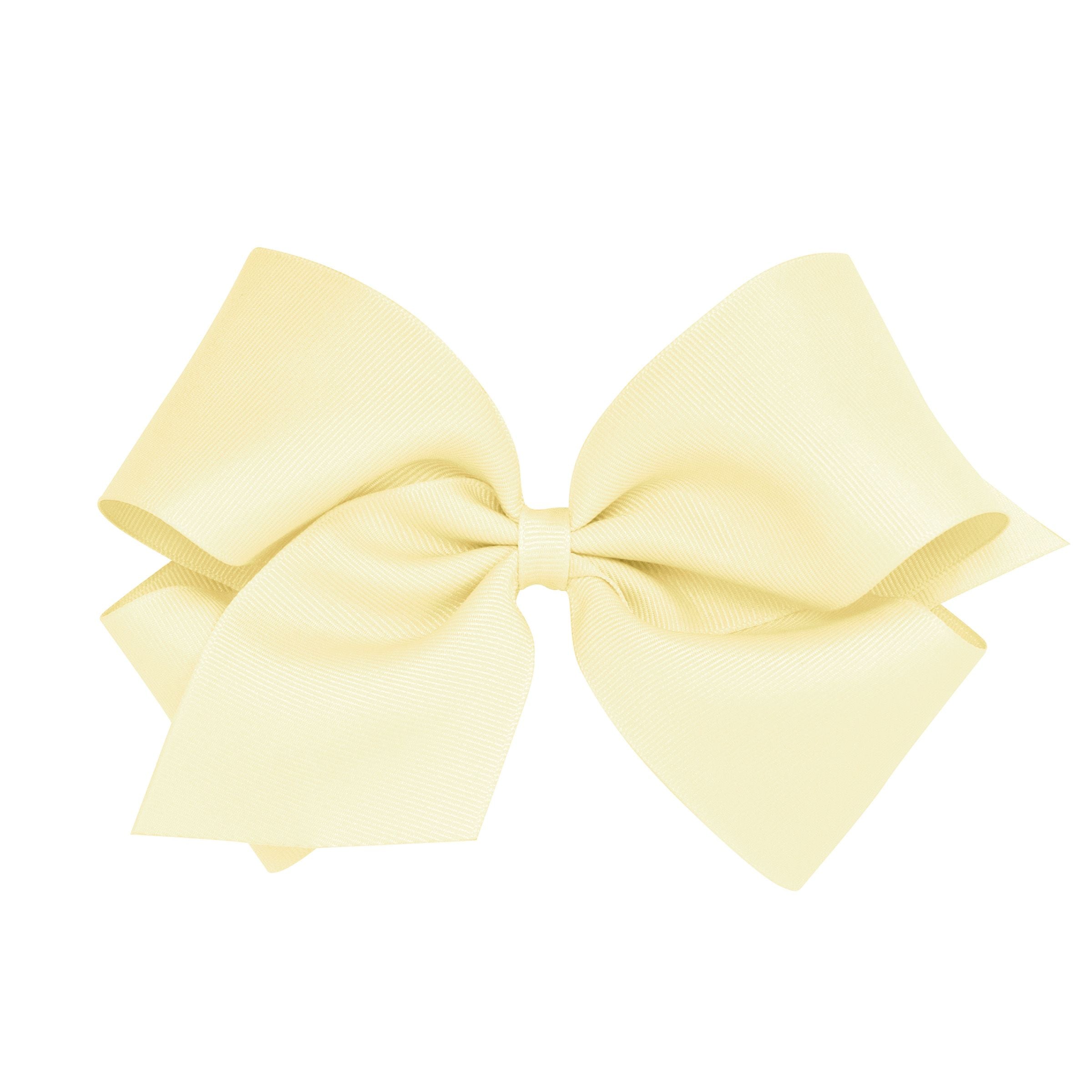 Wee Ones King Solid Grosgrain Bow (Plain Wrap)-WEE ONES-Little Giant Kidz