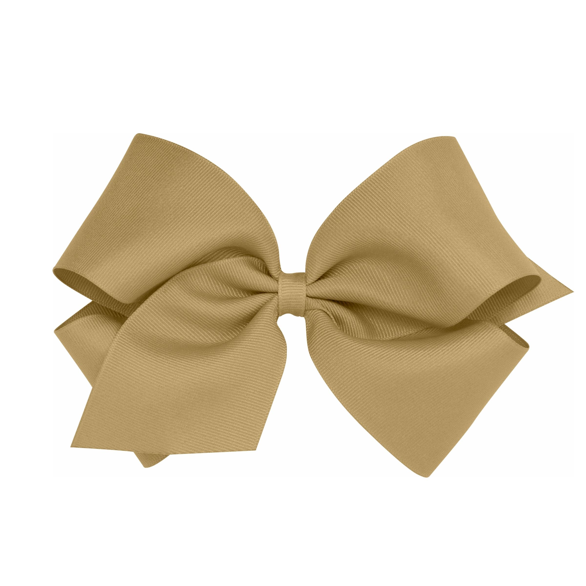 Wee Ones King Solid Grosgrain Bow (Plain Wrap)-WEE ONES-Little Giant Kidz