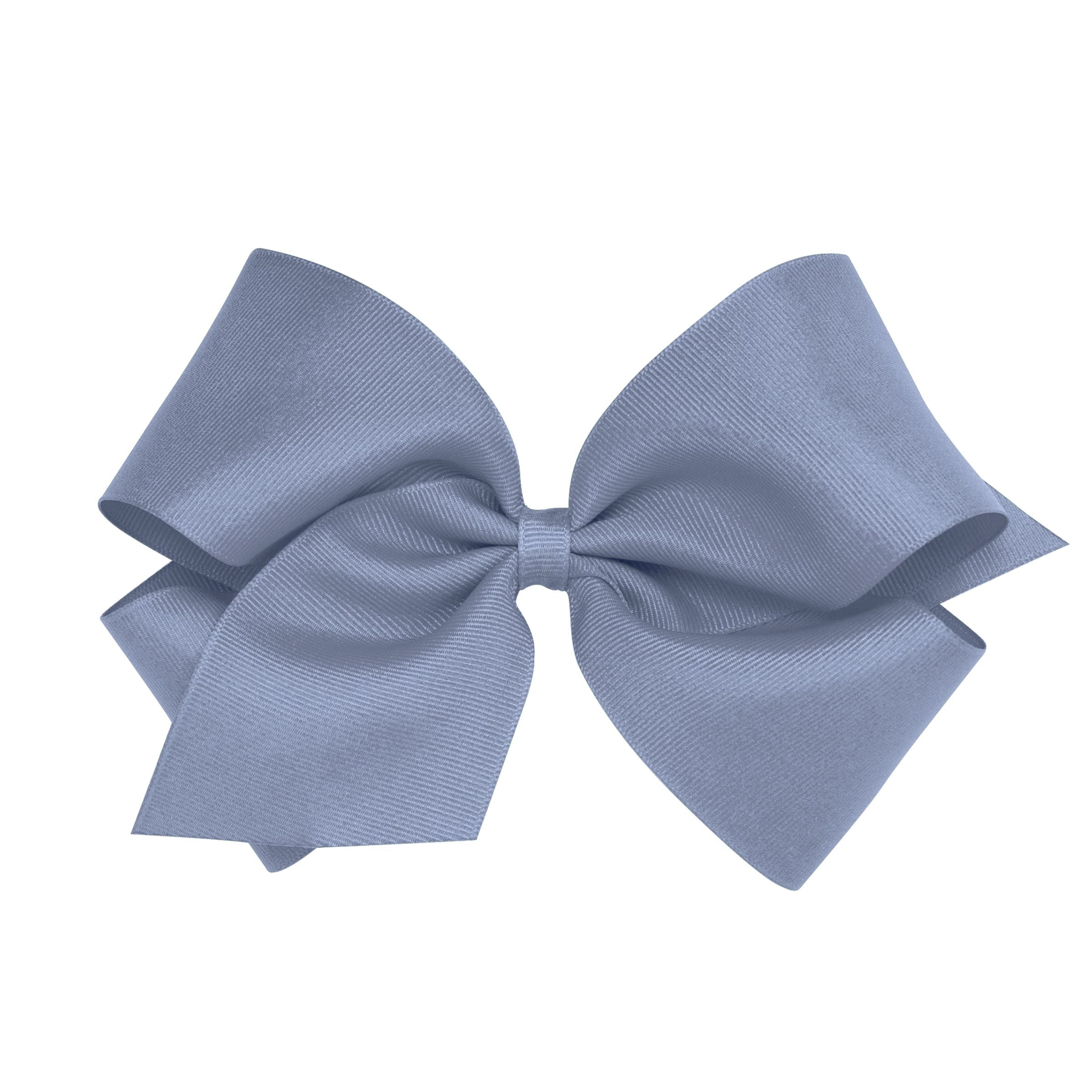 Wee Ones King Solid Grosgrain Bow (Plain Wrap)-WEE ONES-Little Giant Kidz