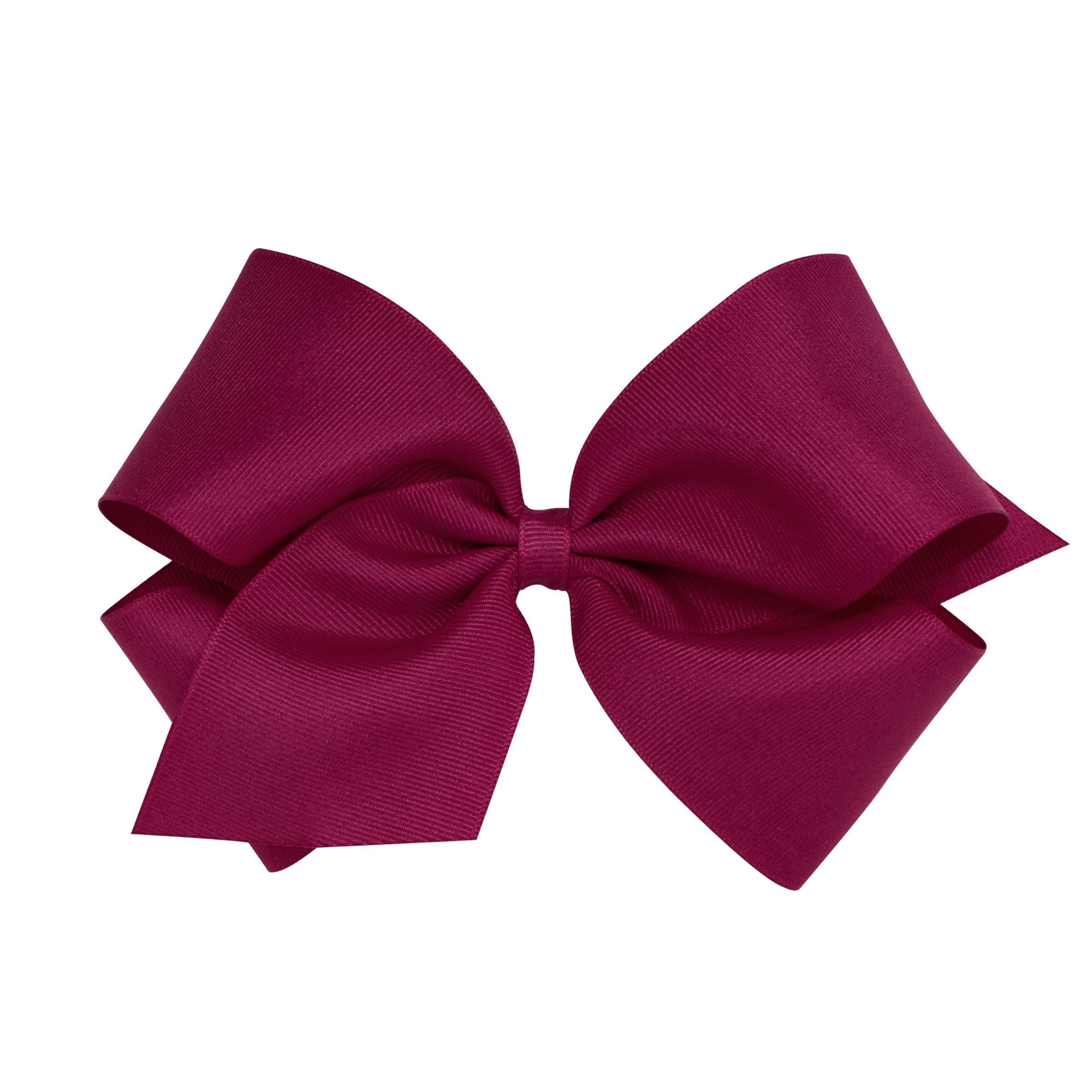 Wee Ones King Solid Grosgrain Bow (Plain Wrap)-WEE ONES-Little Giant Kidz