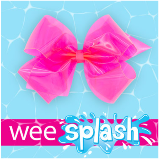 Wee Ones Medium Splish Splash Vinyl Bow-WEE ONES-Little Giant Kidz