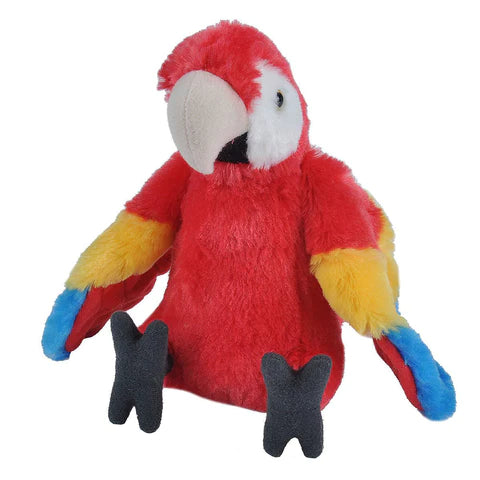 Wild Republic Cuddlekins Macaw Scarlet Stuffed Animal - 12"-Wild Republic-Little Giant Kidz