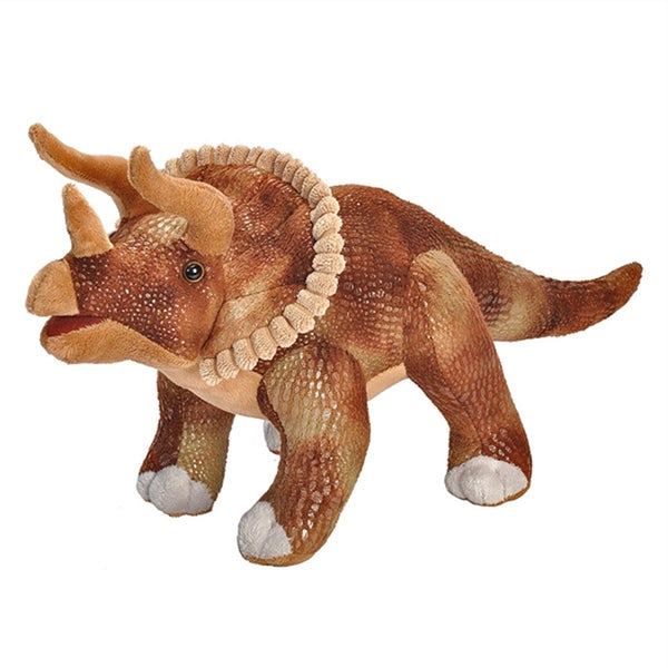 Wild Republic Dinosauria II Triceratops Plush Toy - 17"-Wild Republic-Little Giant Kidz
