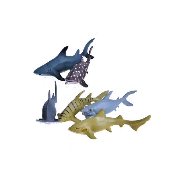 Wild Republic Polybag-Zip of Shark Collection - 6 Pieces-Wild Republic-Little Giant Kidz